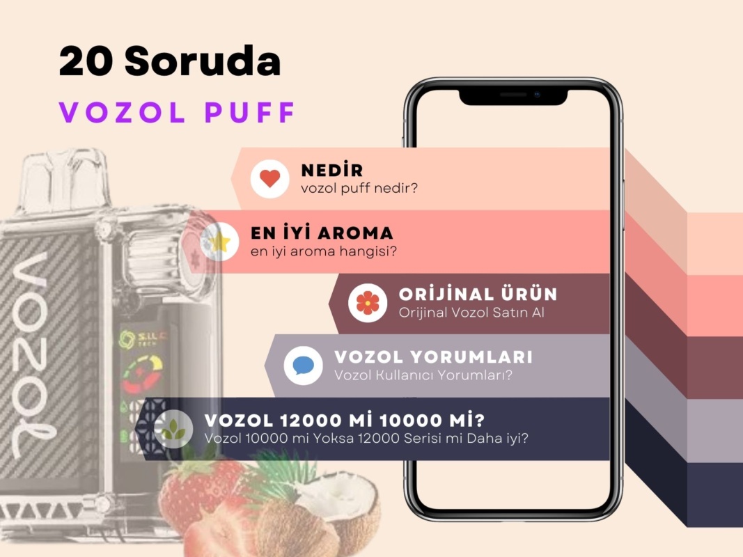 20 Soruda Vozol Puff Hakkında Merak Edilen Sorular ve Cevapları